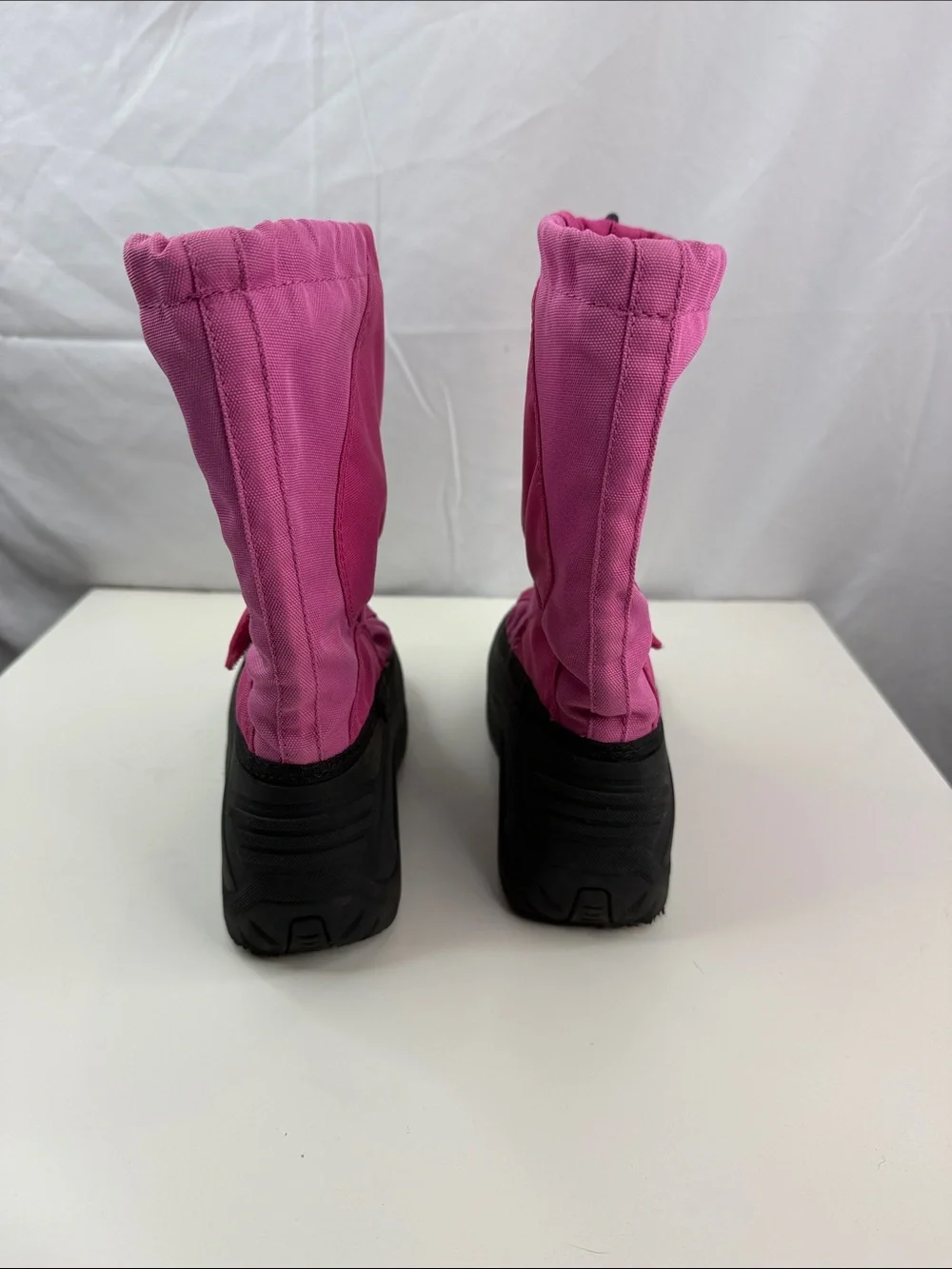 Kamik Snowfox Girls’ Petite Women’s Pink and Black Size 5 Insulated Snow Boots